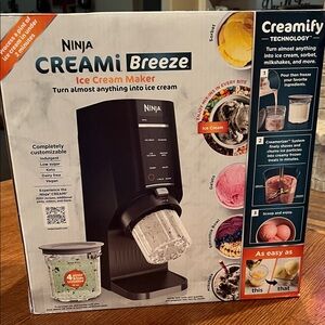 Ninja Creami Breeze Ice Cream Maker in Black